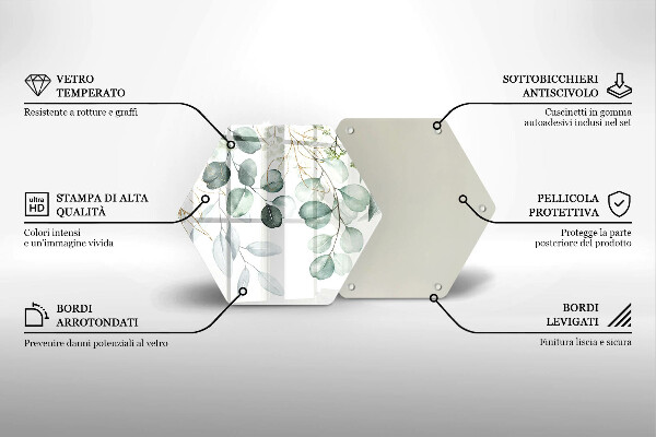 Deska kuchenna Malowane rośliny
