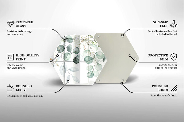 Deska kuchenna Malowane rośliny