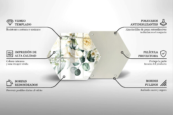 Deska kuchenna Akwarelowe kwiaty