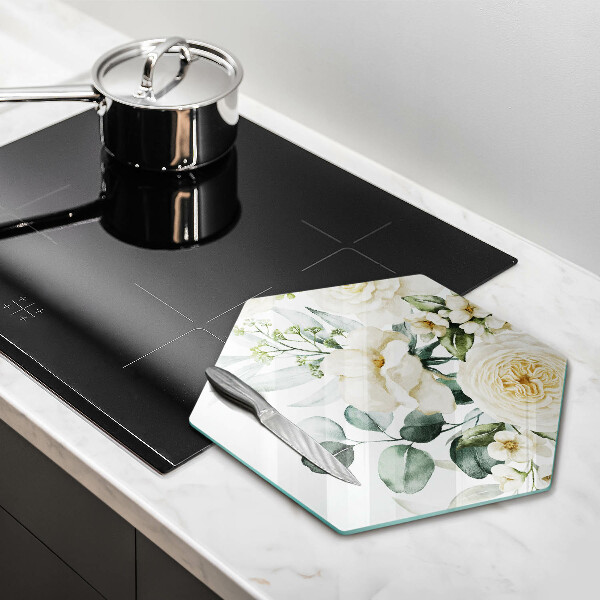 Deska kuchenna Akwarelowe kwiaty