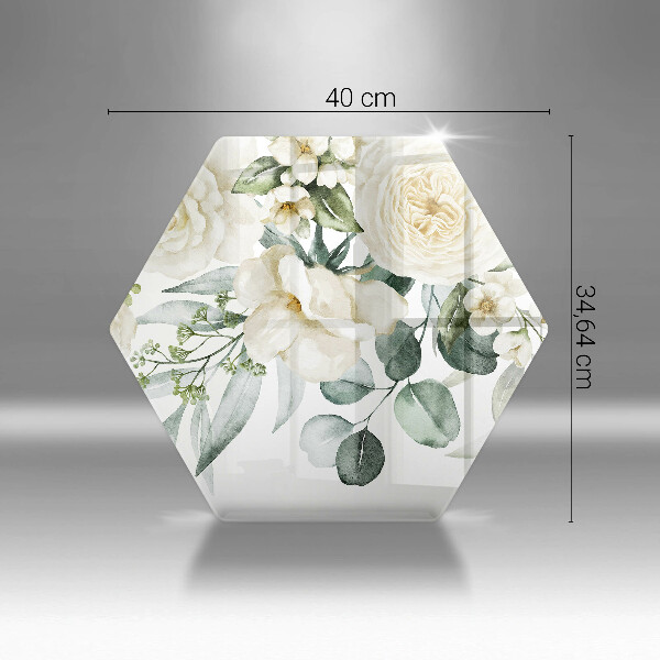 Deska kuchenna Akwarelowe kwiaty