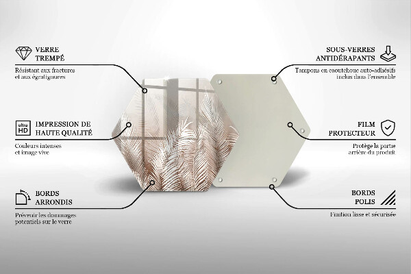 Deska kuchenna Roślinność boho liście