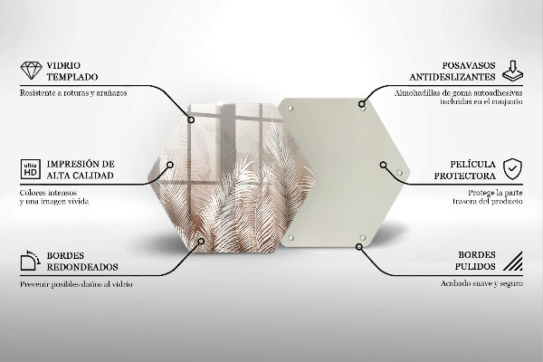 Deska kuchenna Roślinność boho liście