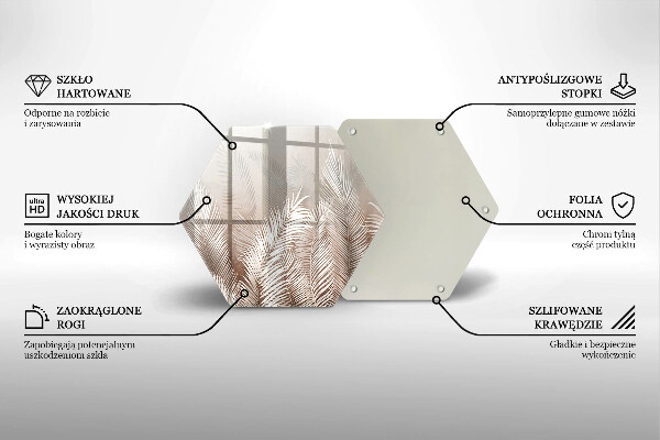 Deska kuchenna Roślinność boho liście