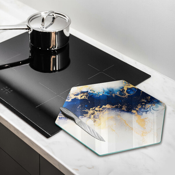 Deska kuchenna Abstrakcja z błękitem