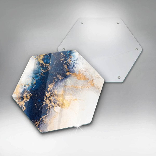 Deska kuchenna Abstrakcja z błękitem