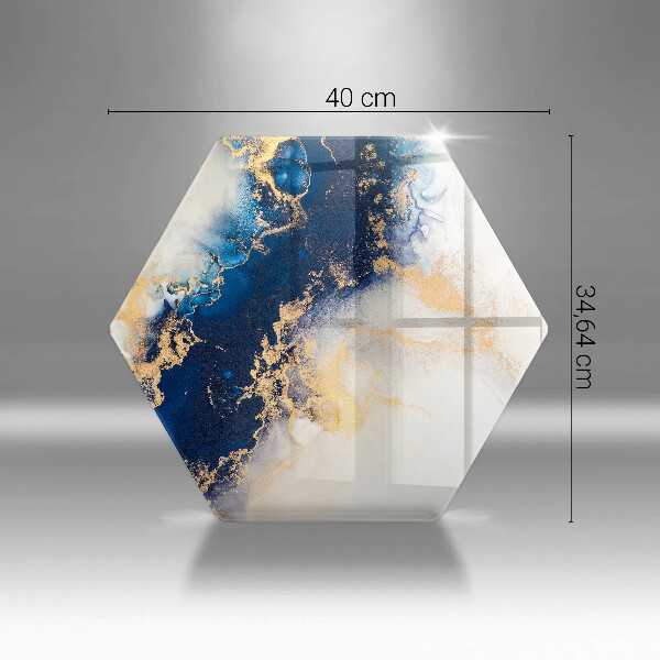 Deska kuchenna Abstrakcja z błękitem