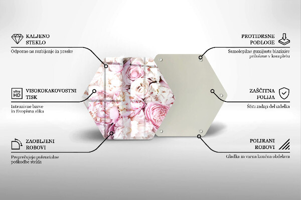 Deska kuchenna Bukiet piwonii
