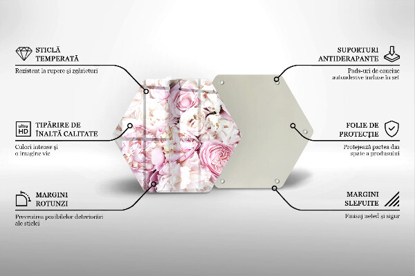 Deska kuchenna Bukiet piwonii