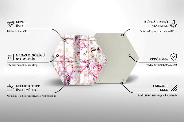 Deska kuchenna Bukiet piwonii
