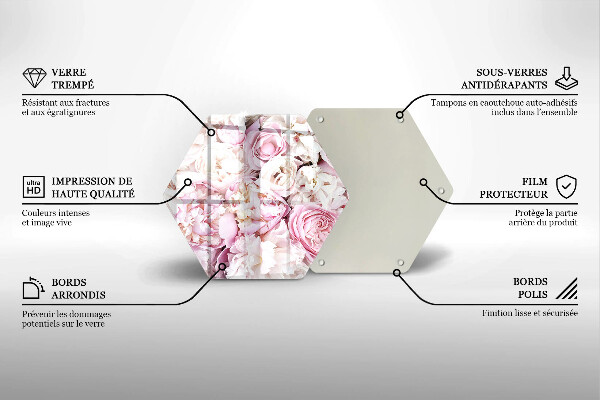 Deska kuchenna Bukiet piwonii