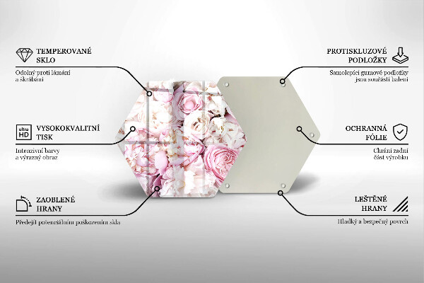 Deska kuchenna Bukiet piwonii