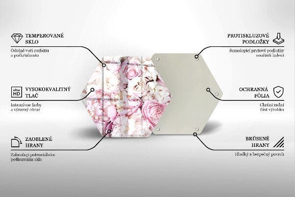 Deska kuchenna Bukiet piwonii