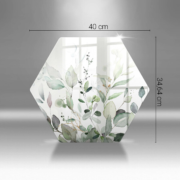 Deska szklana do kuchni Akwarelowe rośliny