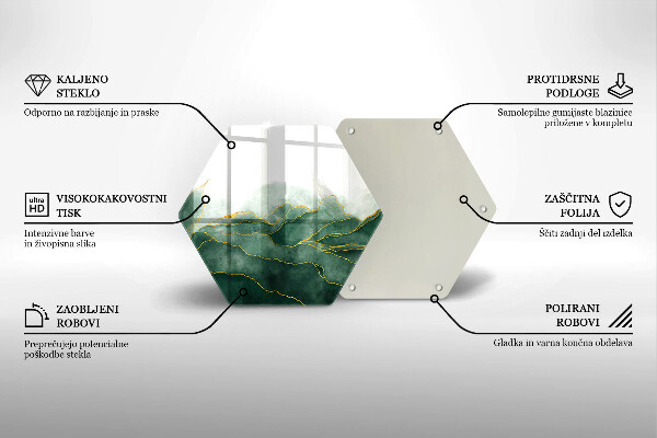 Deska szklana do kuchni Abstrakcja natura