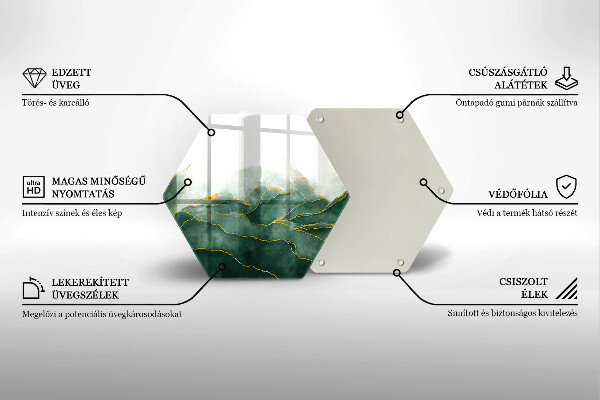 Deska szklana do kuchni Abstrakcja natura