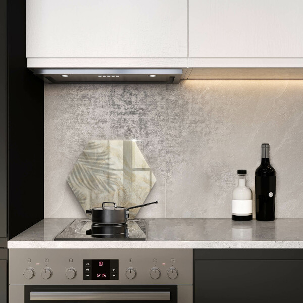 Deska szklana do kuchni Liście palmy i piasek