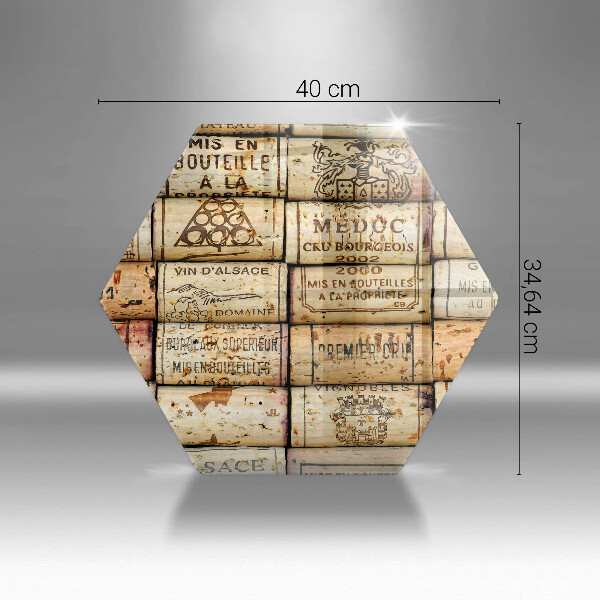 Deska szklana do kuchni Stare korki wina