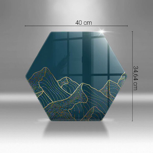 Deska szklana do kuchni Abstrakcyjne góry