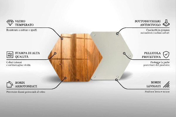 Deska szklana do kuchni Drewniane deski