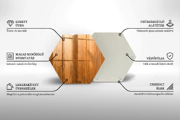 Deska szklana do kuchni Drewniane deski