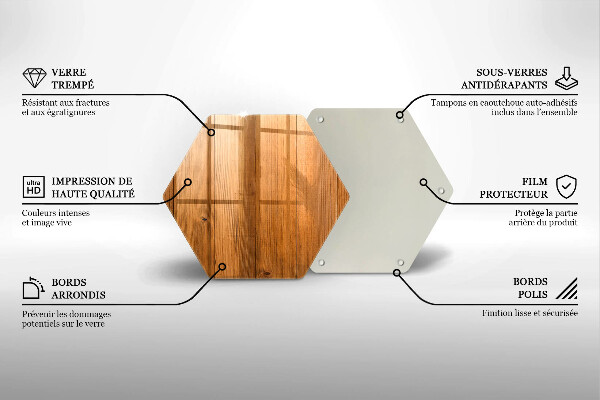 Deska szklana do kuchni Drewniane deski