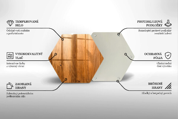 Deska szklana do kuchni Drewniane deski