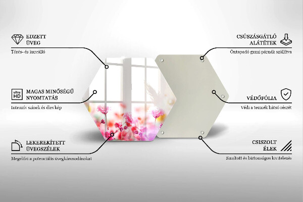 Deska szklana do kuchni Łąka kwiatów