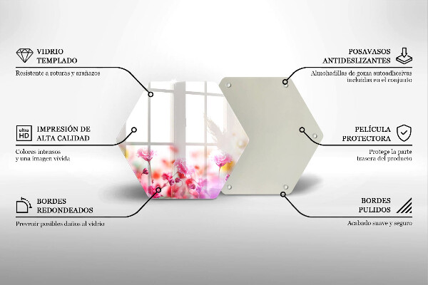 Deska szklana do kuchni Łąka kwiatów