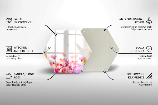 Deska szklana do kuchni Łąka kwiatów