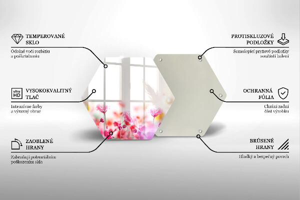 Deska szklana do kuchni Łąka kwiatów