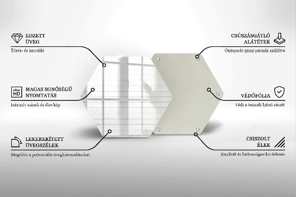 Deska szklana do kuchni Nowoczesne jasne deski