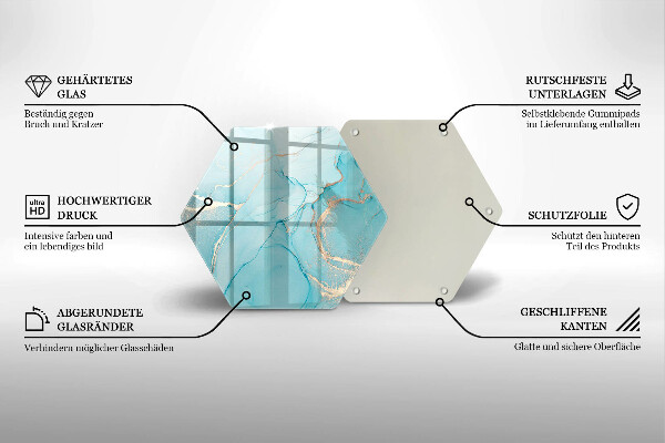Deska szklana do kuchni Abstrakcja kamień