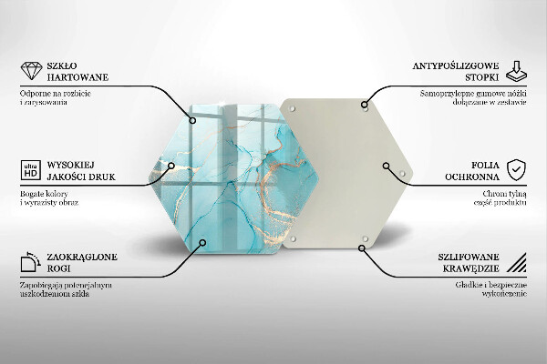 Deska szklana do kuchni Abstrakcja kamień