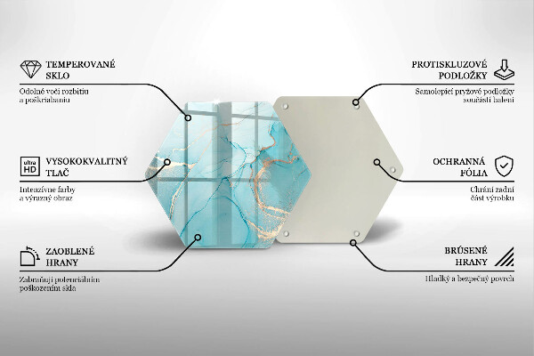 Deska szklana do kuchni Abstrakcja kamień