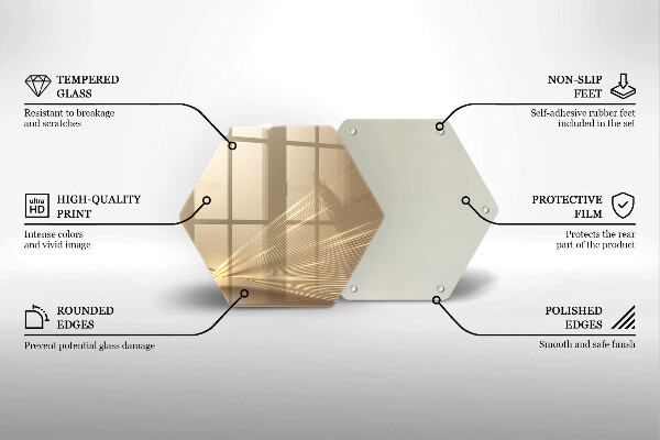 Deska szklana do kuchni Nowoczesna abstrakcja