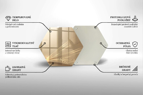 Deska szklana do kuchni Nowoczesna abstrakcja