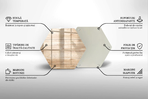 Deska szklana do kuchni Drewniane deski