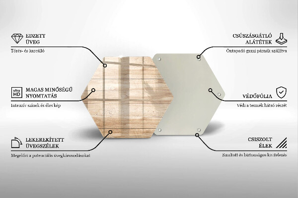 Deska szklana do kuchni Drewniane deski