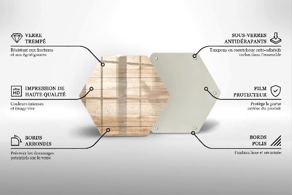 Deska szklana do kuchni Drewniane deski