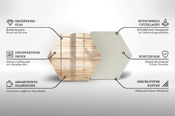 Deska szklana do kuchni Drewniane deski