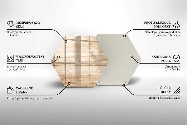 Deska szklana do kuchni Drewniane deski