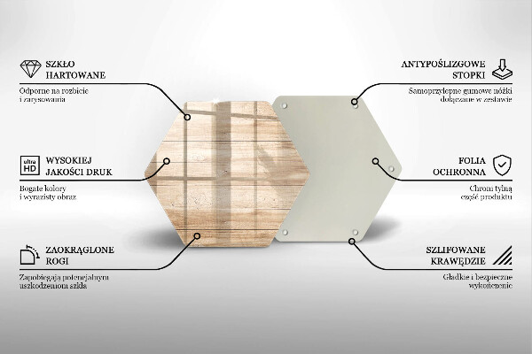 Deska szklana do kuchni Drewniane deski