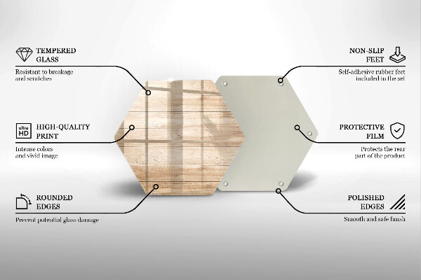 Deska szklana do kuchni Drewniane deski