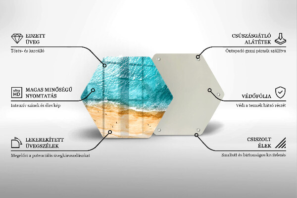 Deska szklana do kuchni Brzeg plaży i morze