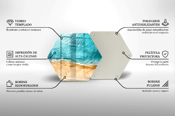 Deska szklana do kuchni Brzeg plaży i morze