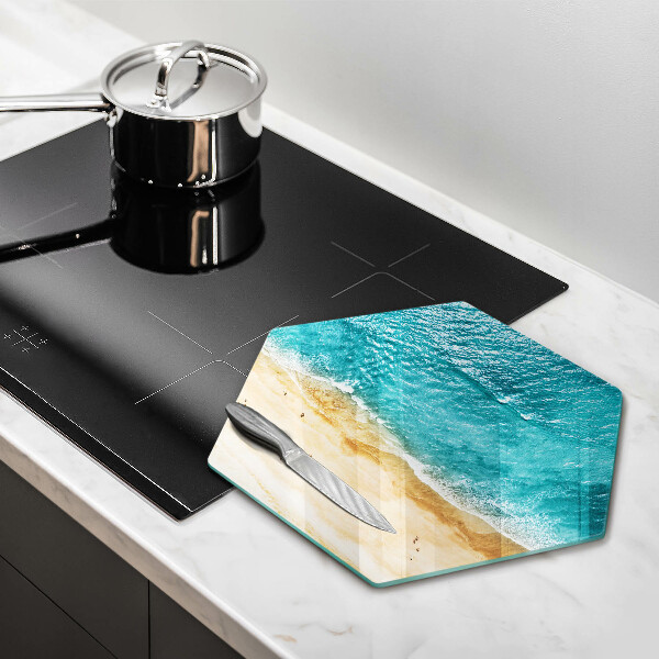 Deska szklana do kuchni Brzeg plaży i morze