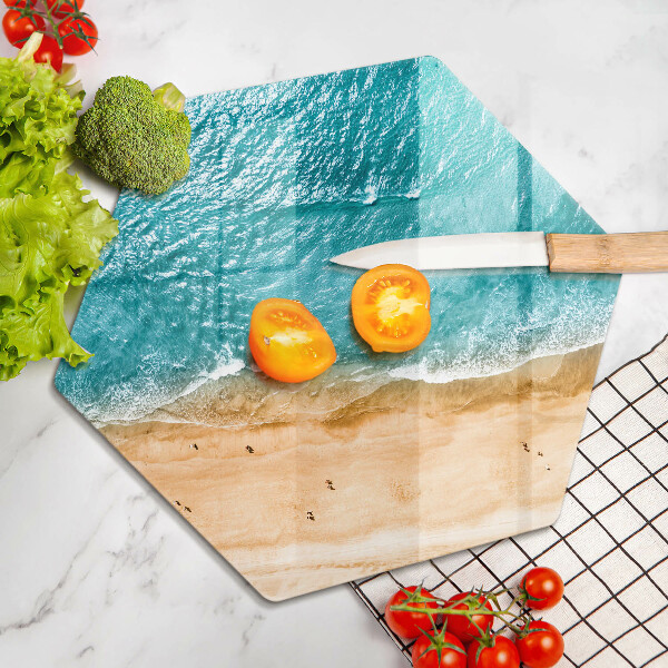 Deska szklana do kuchni Brzeg plaży i morze