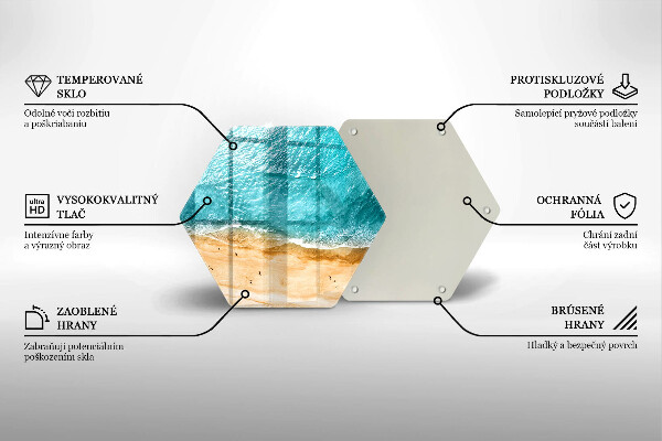 Deska szklana do kuchni Brzeg plaży i morze