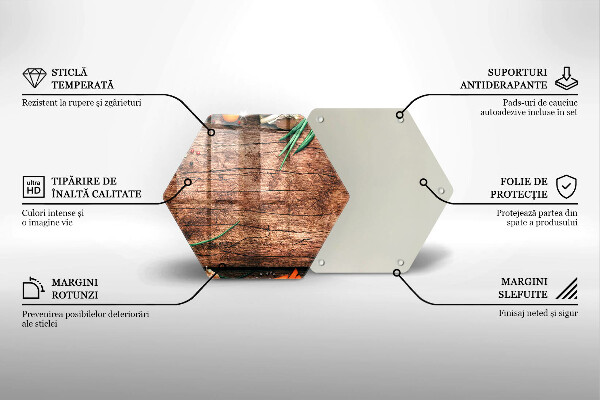 Deska szklana do kuchni Drewniana deska kuchenna